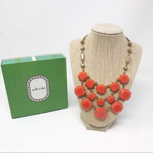 Stella & Dot Olivia Orange Bib Statement N…